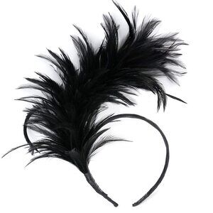 1920s Fascinator Women Feather Headband Headpiece For Cocktail Wedding 1353